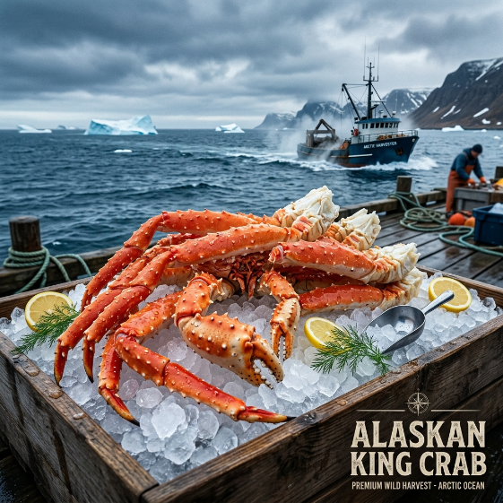 Premium Wild-Caught Alaskan King Crab Legs (Pre-Cooked, Ships Frozen)